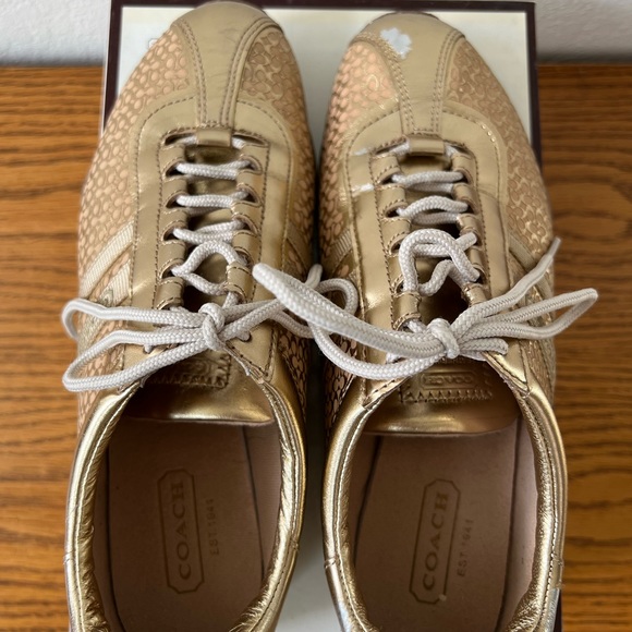 Gold Coach Sneakers size 8.5 USED - Picture 3 of 11